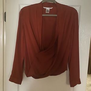 DIANE VON FURSTENBERG WRAP BLOUSE
